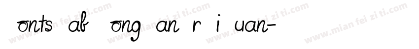 FontsLab DongManErCiYuan字体转换